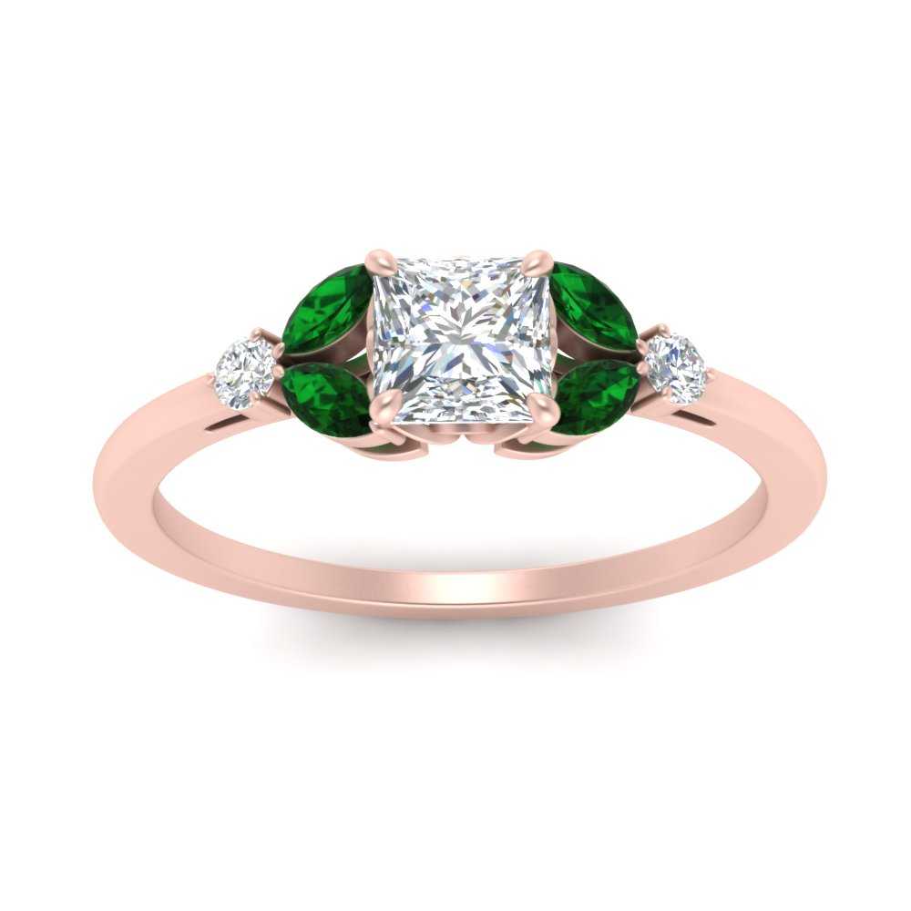 vintage-marquise-and-round-engagement-princess-cut-ring-with-emerald-in-rose-gold-FDENR635PRRGEMGRANGLE5-NL-RG.jpg?v=1765948063