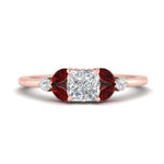 Load image into Gallery viewer, vintage-marquise-and-round-engagement-princess-cut-ring-with-ruby-in-rose-gold-FDENR635PRRGRUDR-NL-RG_52fcb64a-1bf8-48af-b069-88d0e2e24f33.jpg?v=1765948137