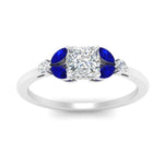 Load image into Gallery viewer, vintage-marquise-and-round-engagement-princess-cut-ring-with-sapphire-in-white-gold-FDENR635PRRGSABLANGLE5-NL-WG_021bc466-34bc-425e-8e9d-27941872bf4f.jpg?v=1765948138