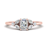 Load image into Gallery viewer, vintage-marquise-and-round-engagement-radiant-ring-in-rose-gold-FDENR635RAR-NL-RG.jpg?v=1765948073