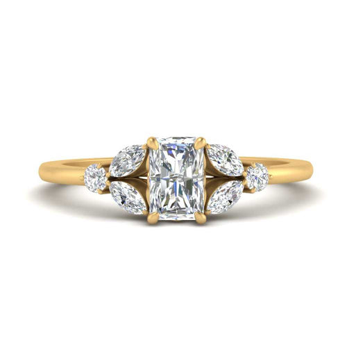 Radiant Cut Vintage Engagement Ring