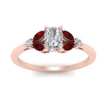 Load image into Gallery viewer, vintage-marquise-and-round-engagement-radiant-ring-with-ruby-in-rose-gold-FDENR635RARGRUDRANGLE5-NL-RG.jpg?v=1765948074