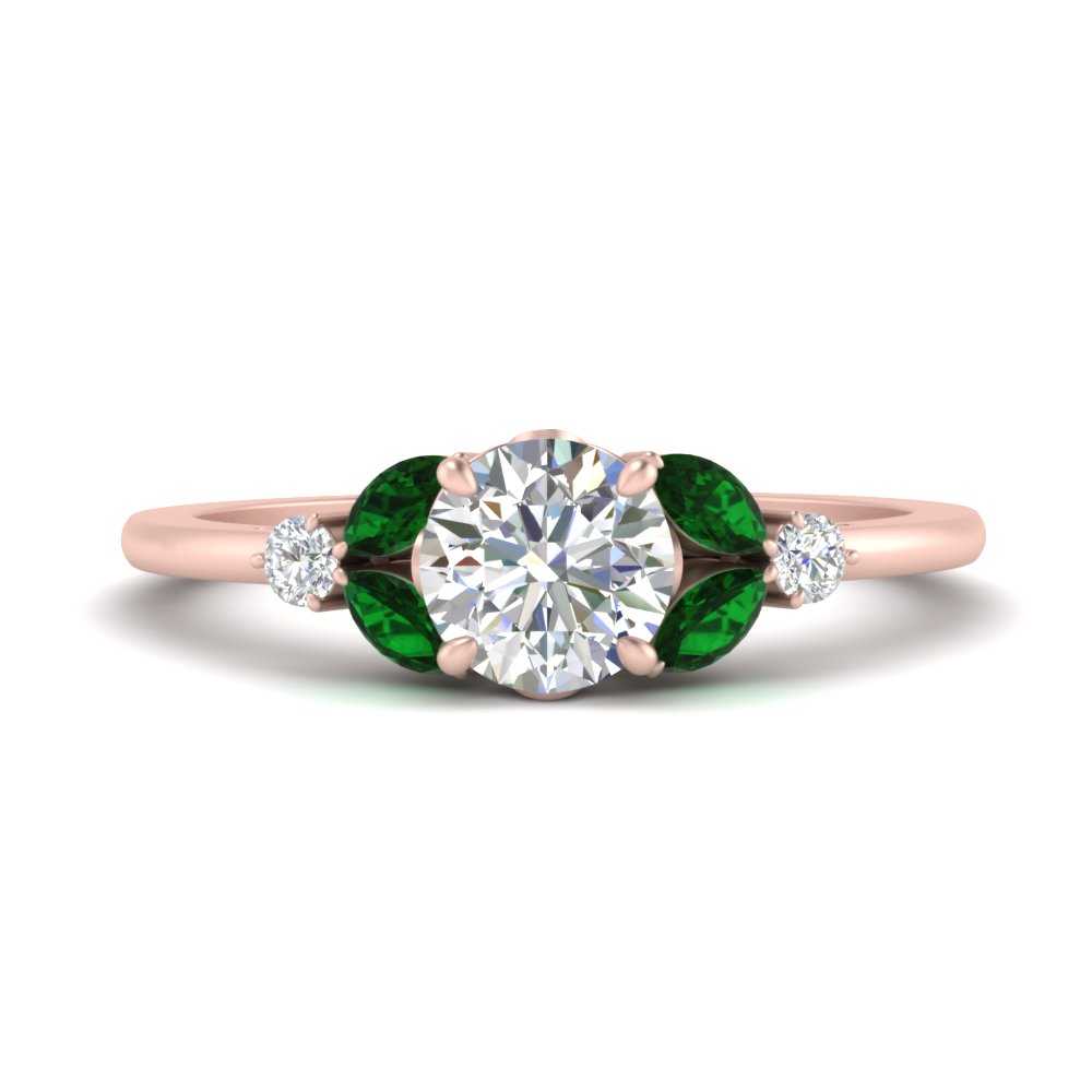 vintage-marquise-and-round-engagement-round-ring-with-emerald-in-rose-gold-FDENR635RORGEMGR-NL-RG_560ba140-f027-44bd-94db-61297725ee9a.jpg?v=1765948149
