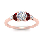 Load image into Gallery viewer, vintage-marquise-and-round-engagement-round-ring-with-ruby-in-rose-gold-FDENR635RORGRUDRANGLE5-NL-RG_1724c4fc-a56c-4338-a2c6-1737aa232a1c.jpg?v=1765948150