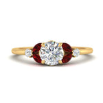 Load image into Gallery viewer, vintage-marquise-and-round-engagement-round-ring-with-ruby-in-yellow-gold-FDENR635RORGRUDR-NL-YG_18940fae-8c25-408e-a6f6-7e210849a502.jpg?v=1765948149
