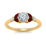 Load image into Gallery viewer, vintage-marquise-and-round-engagement-round-ring-with-ruby-in-yellow-gold-FDENR635RORGRUDRANGLE5-NL-YG.jpg?v=1765948085