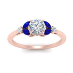 Load image into Gallery viewer, vintage-marquise-and-round-engagement-round-ring-with-sapphire-in-rose-gold-FDENR635RORGSABLANGLE5-NL-RG.jpg?v=1765948084