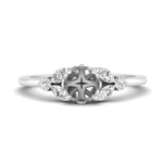 Load image into Gallery viewer, Semi Mount Vintage Marquise And Round Engagement Ring