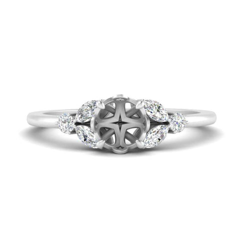 vintage-marquise-and-round-engagement-semi-mount-in-white-gold-FDENR635SMR-NL-WG