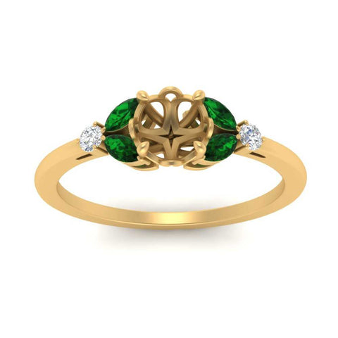 vintage-marquise-and-round-engagement-semi-mount-with-emerald-in-yellow-gold-FDENR635SMRGEMGRANGLE5-NL-YG