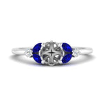 Load image into Gallery viewer, Semi Mount Vintage Marquise And Round Engagement Ring