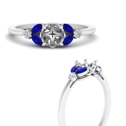 vintage-marquise-and-round-engagement-semi-mount-with-sapphire-in-white-gold-FDENR635SMRGSABLANGLE3-NL-WG