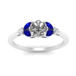 Load image into Gallery viewer, Semi Mount Vintage Marquise And Round Engagement Ring
