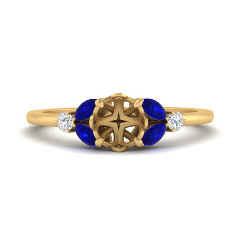 vintage-marquise-and-round-engagement-semi-mount-with-sapphire-in-yellow-gold-FDENR635SMRGSABL-NL-YG