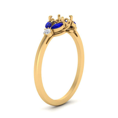 vintage-marquise-and-round-engagement-semi-mount-with-sapphire-in-yellow-gold-FDENR635SMRGSABLANGLE2-NL-YG