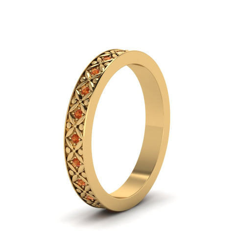 vintage-orange-sapphire-eternity-band-for-her-in-yellow-gold-FDEWB8646GSAOR-NL-YG