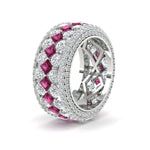 Load image into Gallery viewer, Vintage Princess And Round Anniversary Eternity Band
