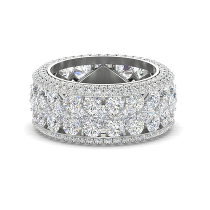 Vintage Princess And Round Anniversary Eternity Band