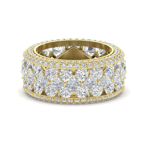 Vintage Princess And Round Anniversary Eternity Band