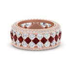 Load image into Gallery viewer, Vintage Princess And Round Anniversary Eternity Band
