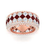 Load image into Gallery viewer, Vintage Princess And Round Anniversary Eternity Band
