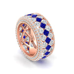 Load image into Gallery viewer, Vintage Princess And Round Anniversary Eternity Band
