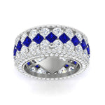 Load image into Gallery viewer, Vintage Princess And Round Anniversary Eternity Band

