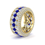 Load image into Gallery viewer, Vintage Princess And Round Anniversary Eternity Band
