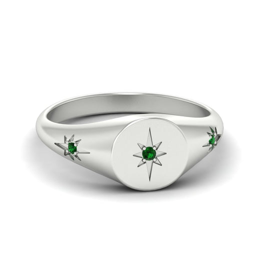 Vintage Starburst Signet Ring