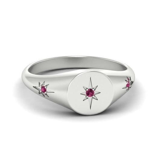 Vintage Starburst Signet Ring
