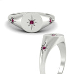 Load image into Gallery viewer, Vintage Starburst Signet Ring
