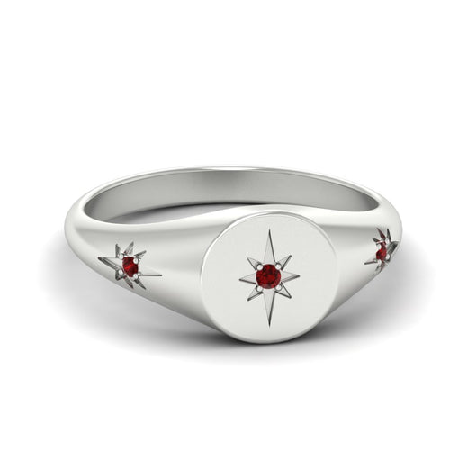 Vintage Starburst Signet Ring