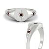 Load image into Gallery viewer, Vintage Starburst Signet Ring