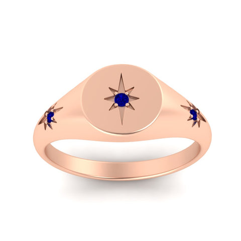 Vintage Starburst Signet Ring