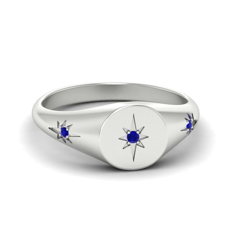 Vintage Starburst Signet Ring