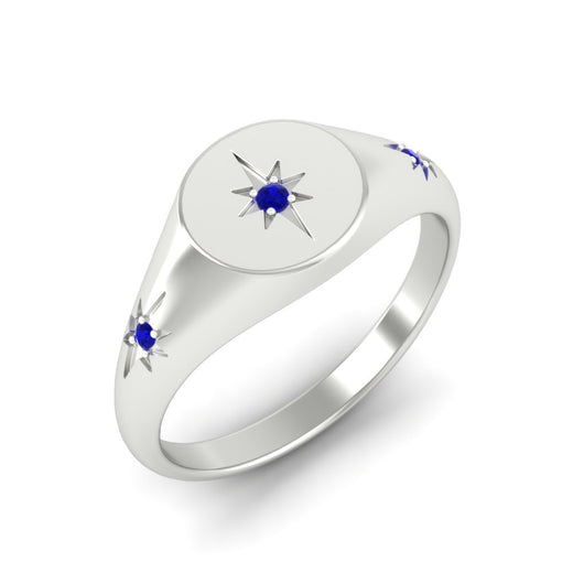 Vintage Starburst Signet Ring