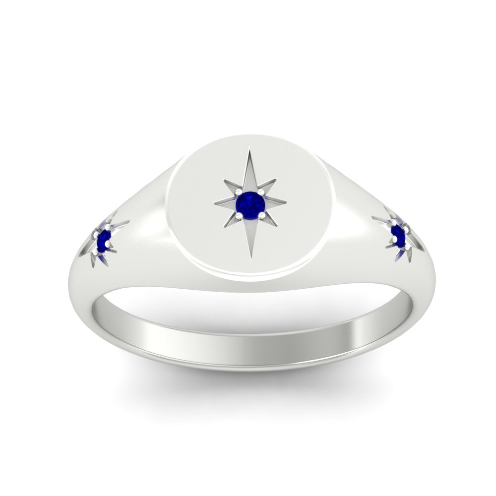 Vintage Starburst Signet Ring