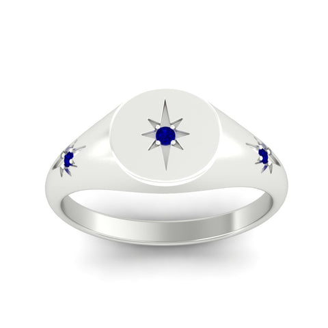 Vintage Starburst Signet Ring