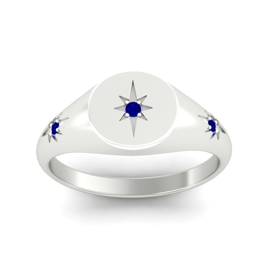 Vintage Starburst Signet Ring
