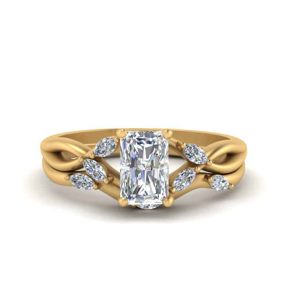 vintage-twisted-style-radiant-lab-created-diamond-wedding-set-in-yellow-gold-FD8300RAB2-NL-YG