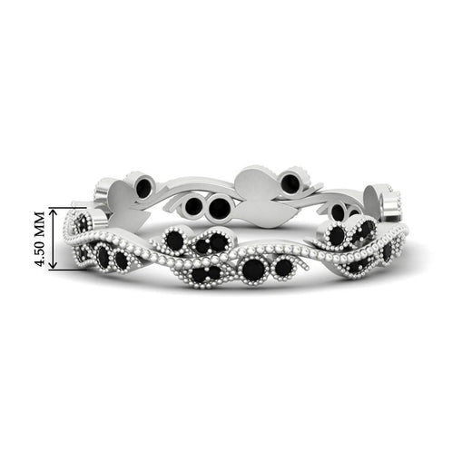 Vintage Wave Diamond Band