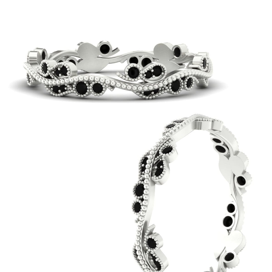 Vintage Wave Diamond Band