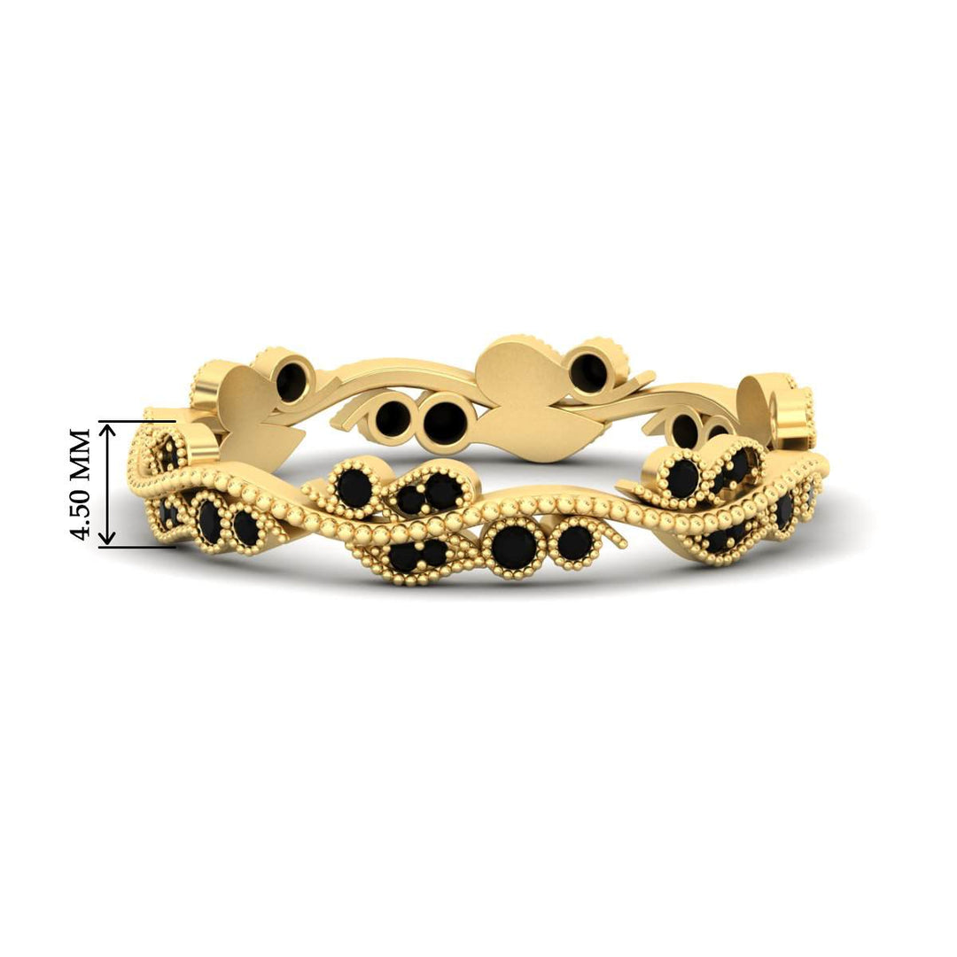 Vintage Wave Diamond Band