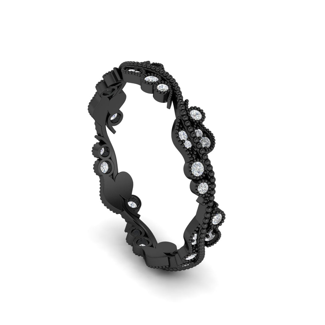 Vintage Wave Diamond Band