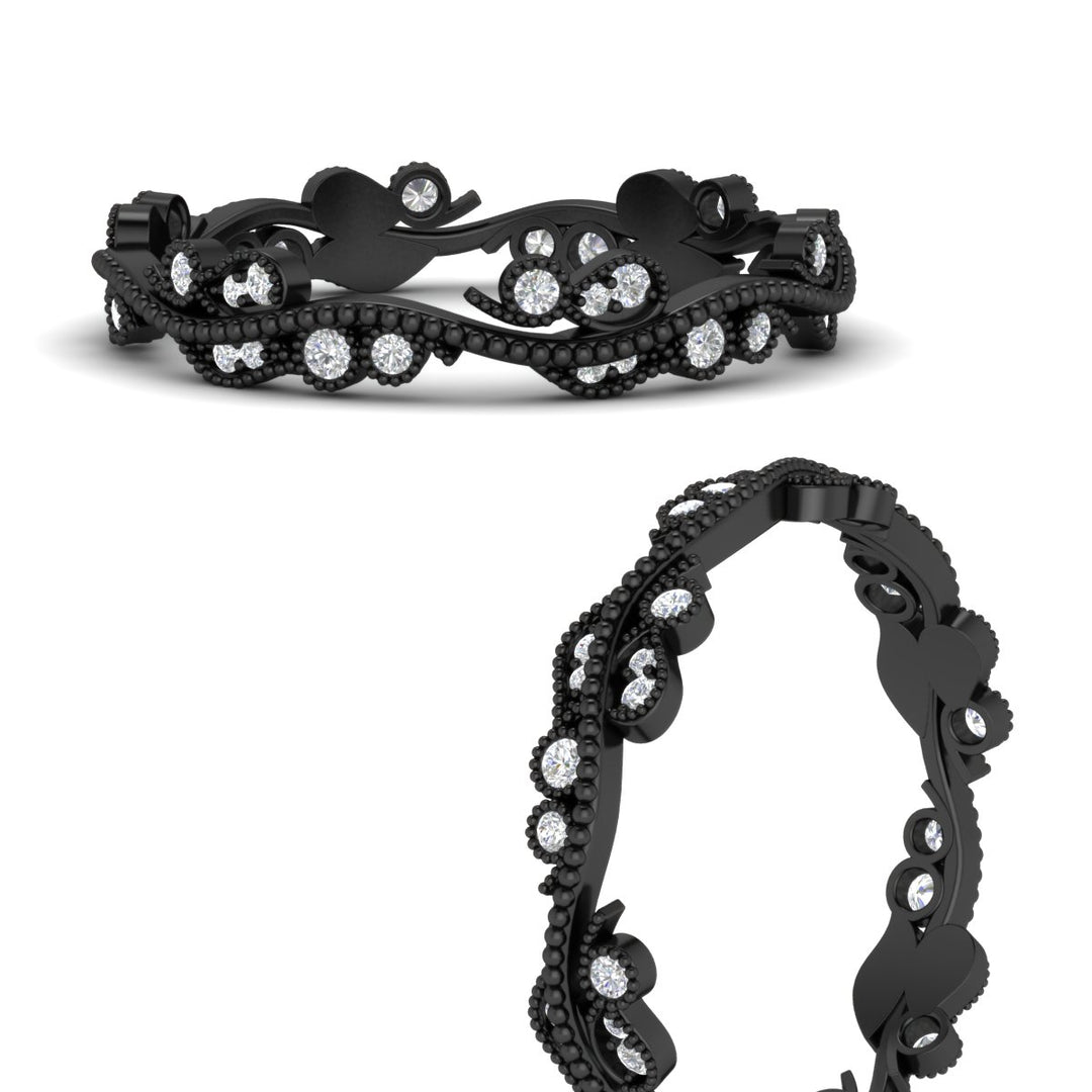 Vintage Wave Diamond Band