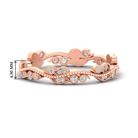 Vintage Wave Diamond Band