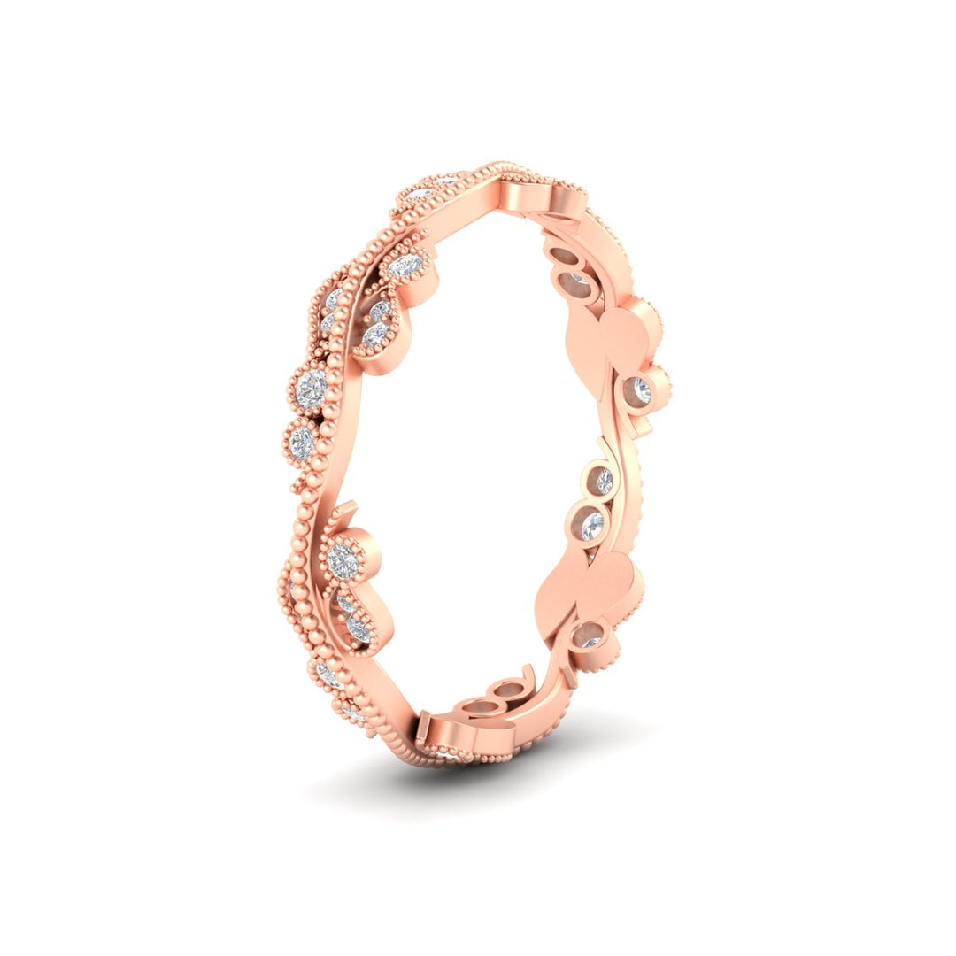 Vintage Wave Diamond Band