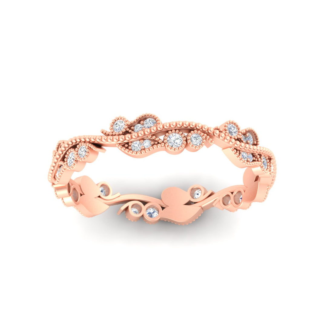 Vintage Wave Diamond Band