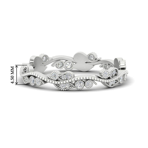 Vintage Wave Diamond Band