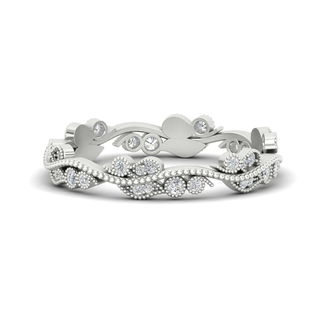 Vintage Wave Diamond Band